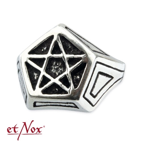 R697 Inel de argint - Pentagram