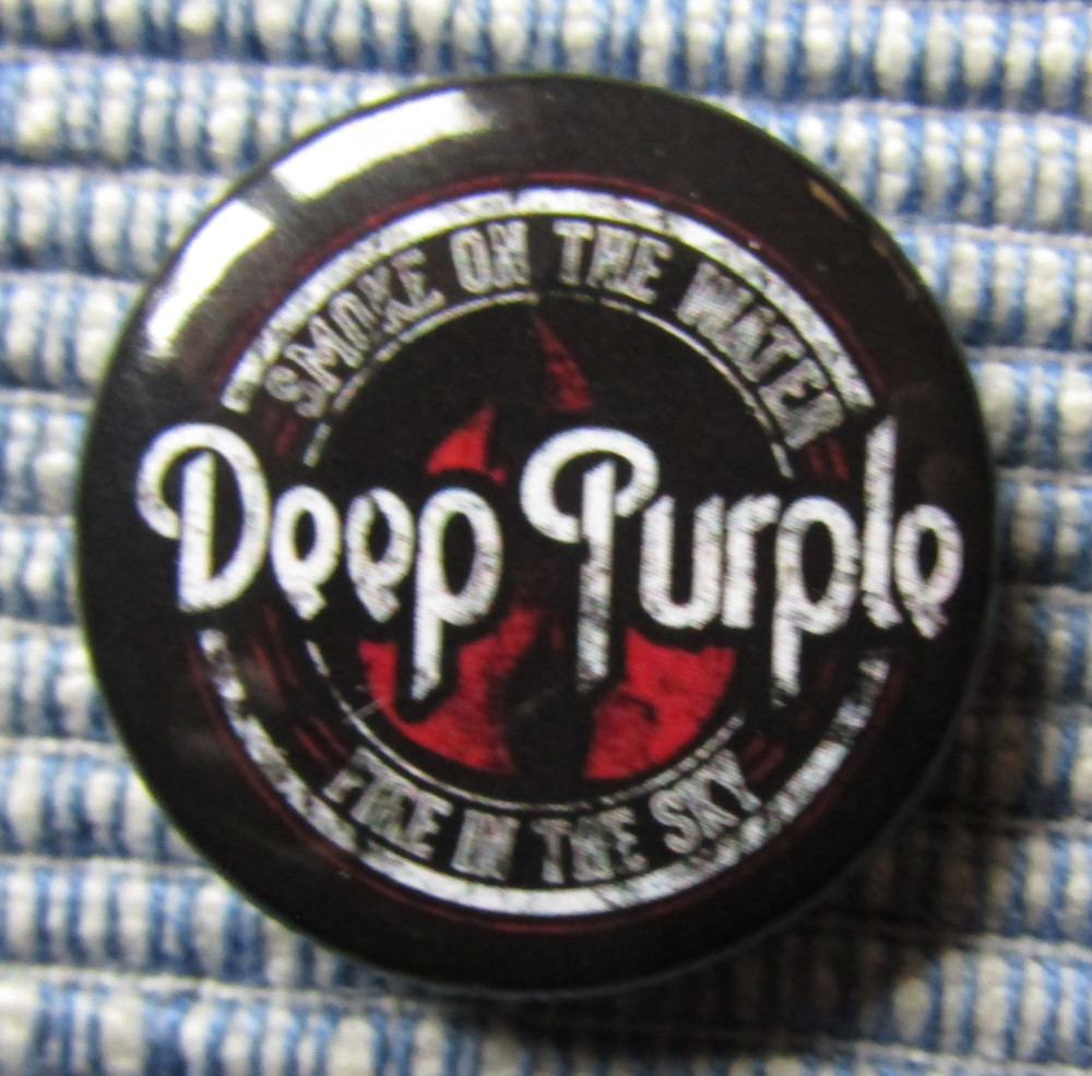 Insigna 2,5 cm Deep Purple Smoke on the Water (I-SHK)