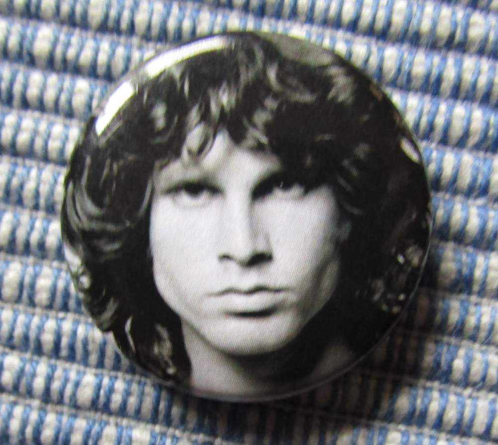 Insigna 2,5 cm JIM MORRISON (I-SHK)