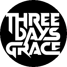 Insigna 2,5 cm THREE DAYS GRACE Logo (HBG)