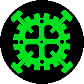 Insigna 3,7 cm TYPE O NEGATIVE Gear Logo (HBG)
