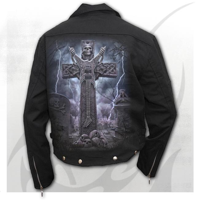 Jacheta biker T136M651 ROCK ETERNAL - Lined Biker Jacket Black