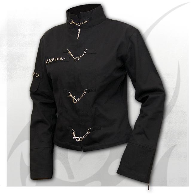Jacheta dama F029G401 PURE OF HEART - Orient Goth Women Jacket Black