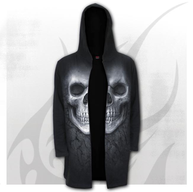 Jacheta tip cardigan  S012M478  SOLEMN SKULL - Occult Hooded Cardigan