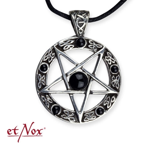 K062A Pandantiv de argint Black Pentagram