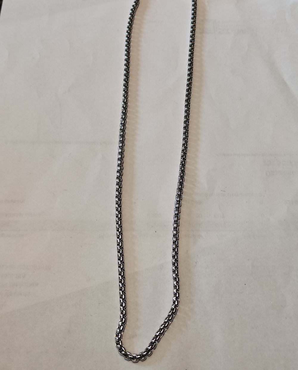 Lant de inox pentru gat (diametru 2 mm)