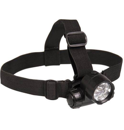 Lanterna cu banda pt. cap  Art. Nr. 15169102   BLACK 6 LED PLUS 1 HEADLIGHT