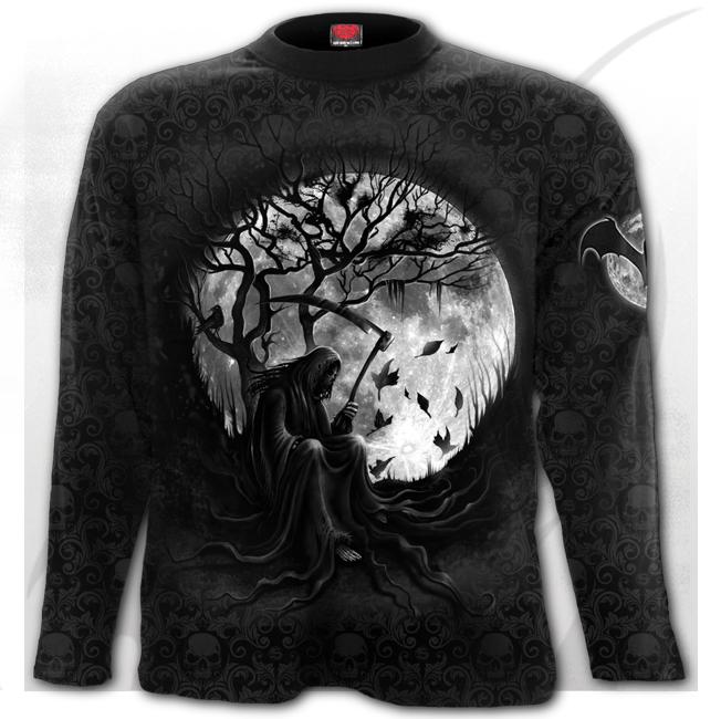Longsleeve  D088M326  KILLING MOON - Scroll Impression Longsleeve T-Shirt