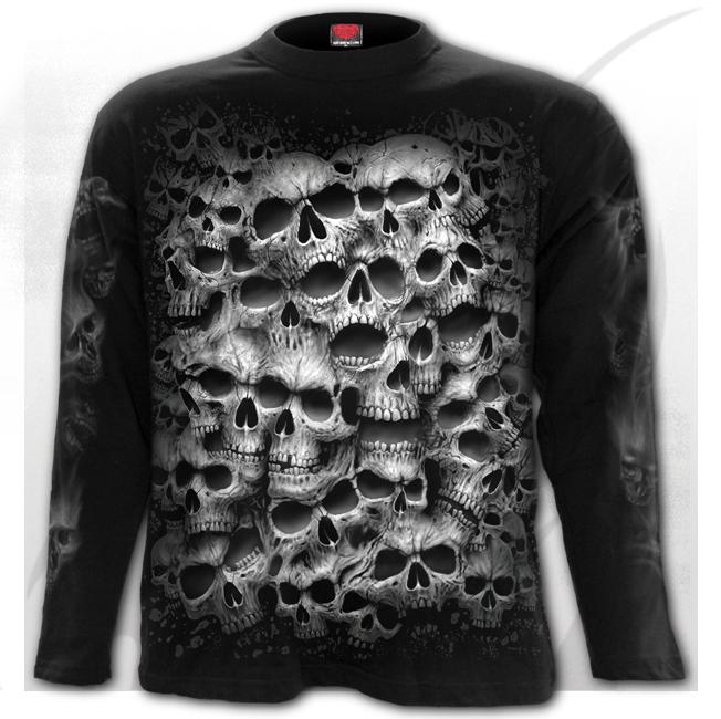 Longsleeve E032M301 TWISTED SKULLS