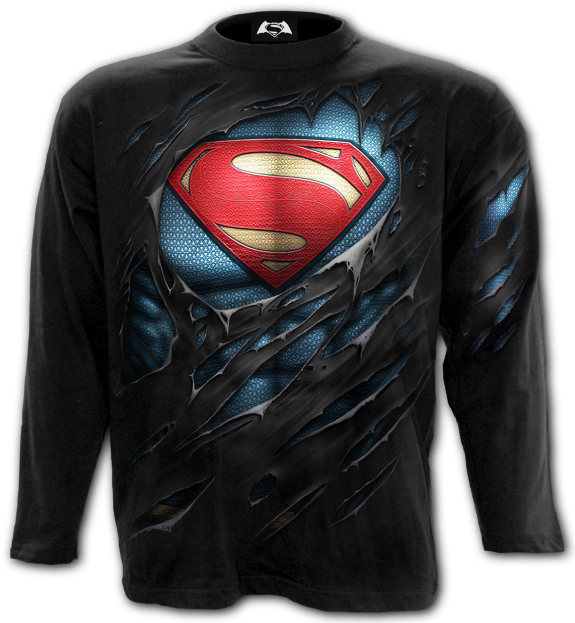 Longsleeve G407M301 SUPERMAN - RIPPED