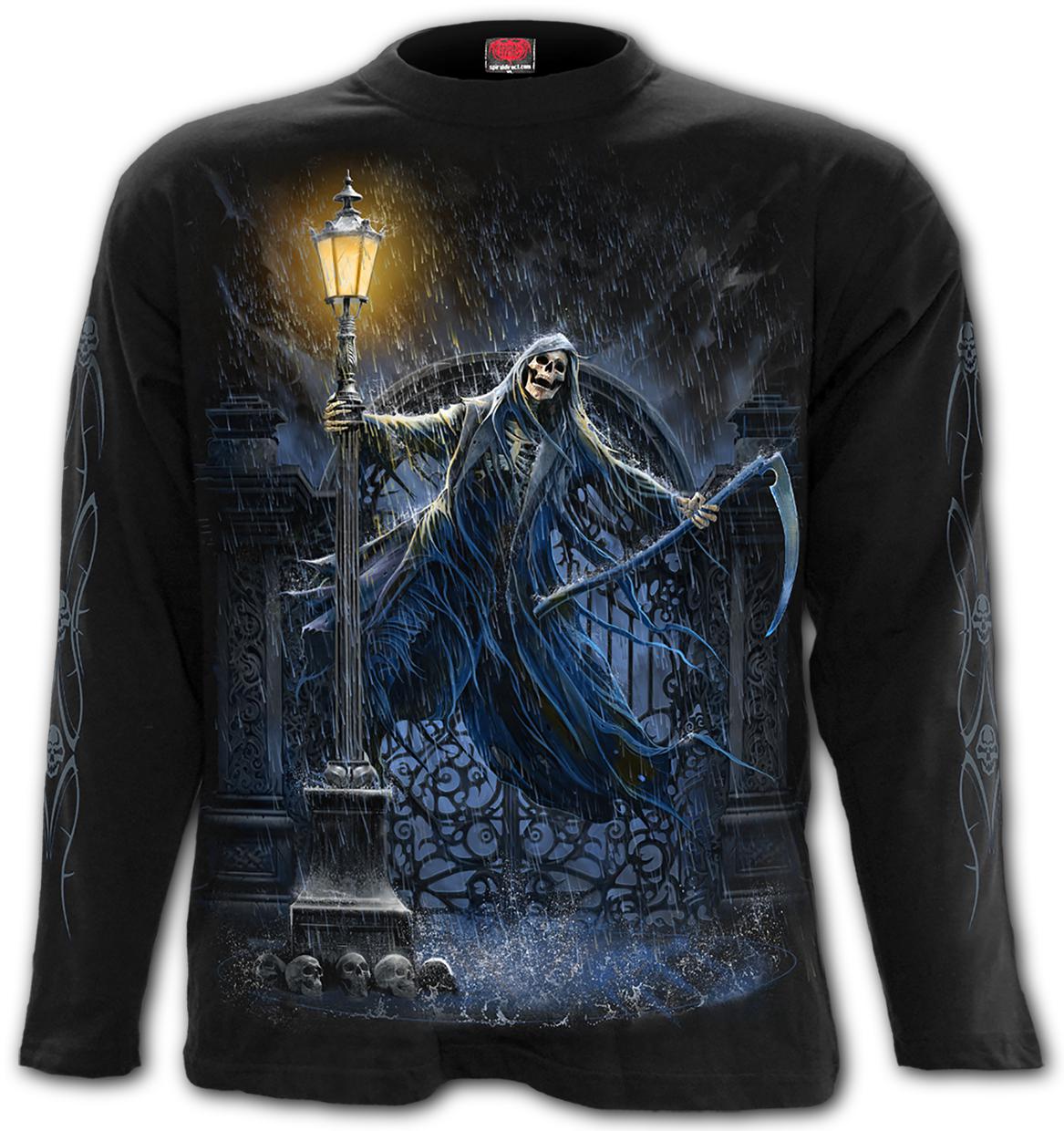 Longsleeve K112M301 REAPING IN THE RAIN - Longsleeve T-Shirt Black