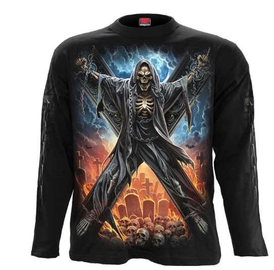 Longsleeve K134M301 - Crossed Over - Longsleeve T-Shirt Black