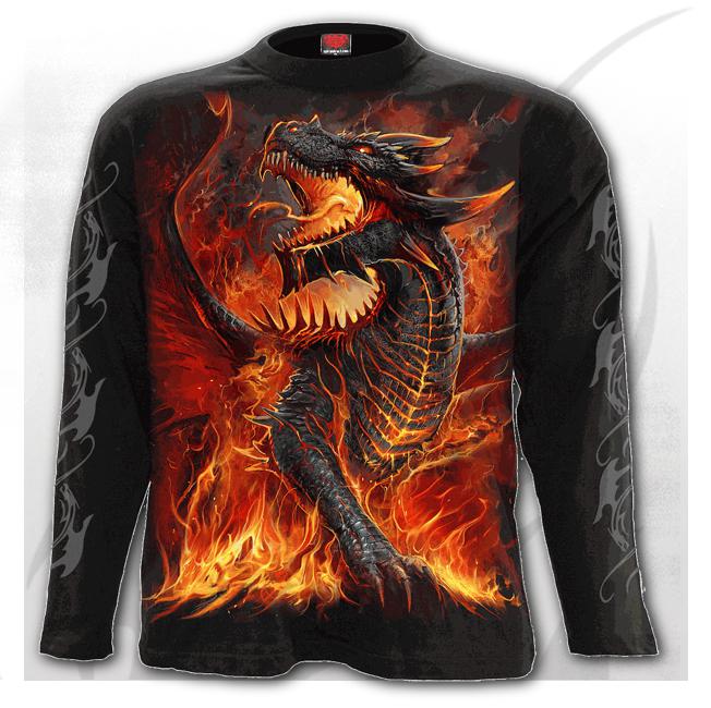 Longsleeve L046M301 DRACONIS - Longsleeve T-Shirt Black