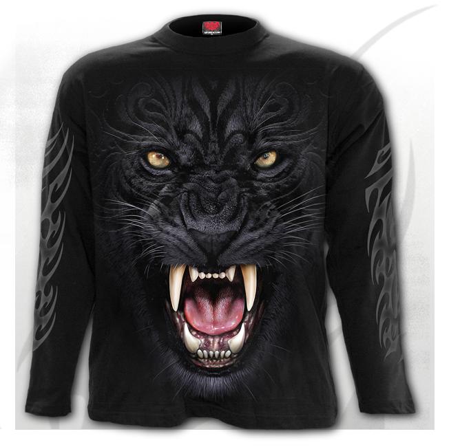 Longsleeve T143M301  TRIBAL PANTHER - Longsleeve T-Shirt Black