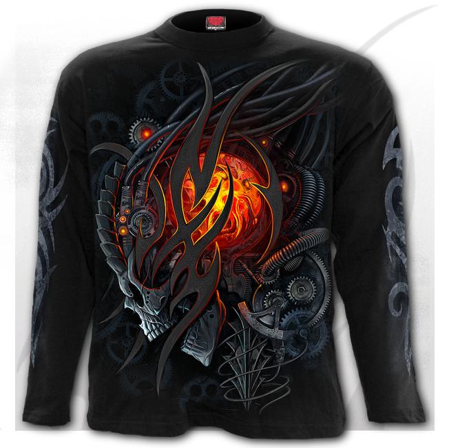 Longsleeve T189M301 STEAMPUNK SKULL