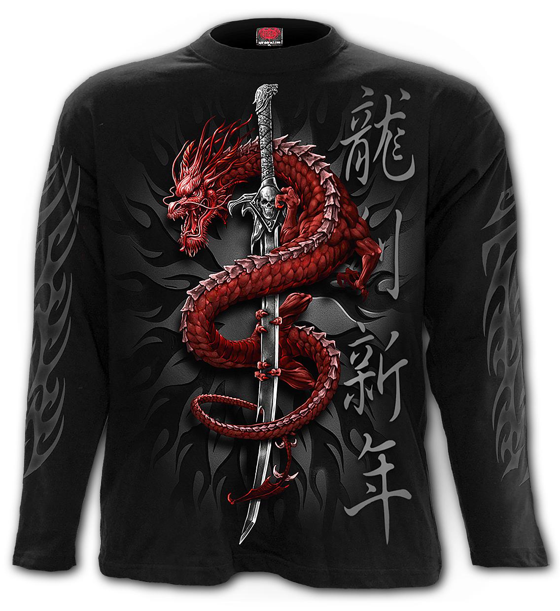 Longsleeve T210M301 ORIENTAL DRAGON - Longsleeve T-Shirt Black