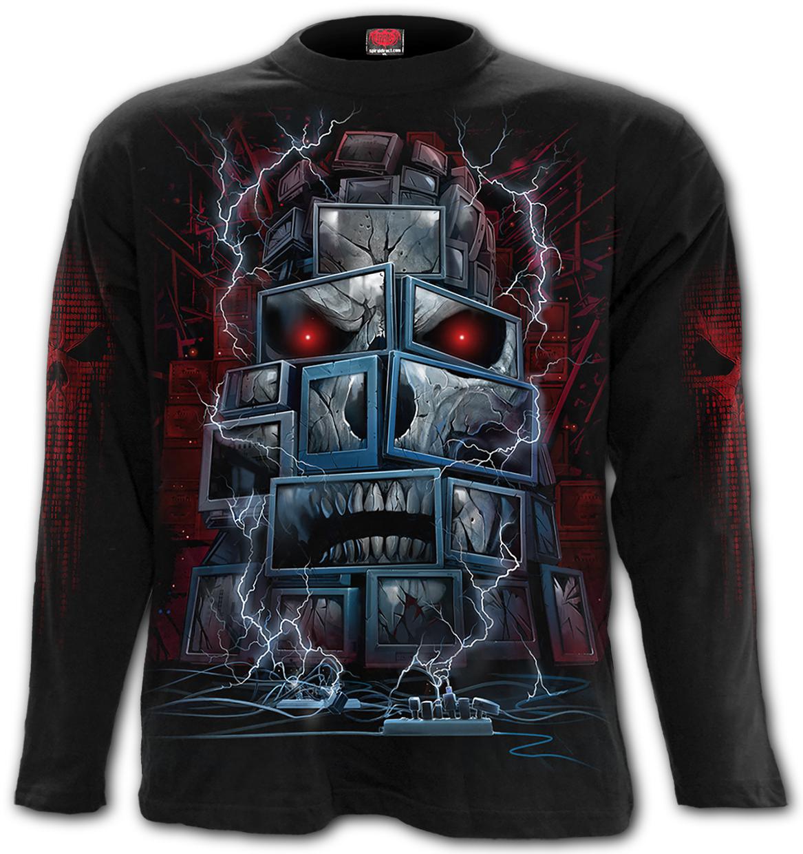 Longsleeve T217M301 DEATH BY TV - Longsleeve T-Shirt Black