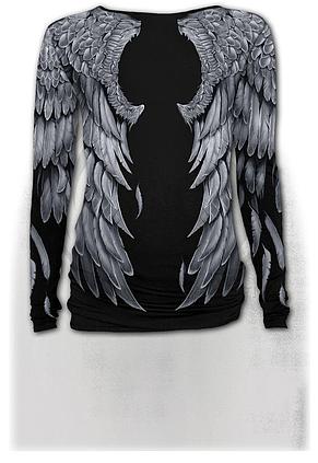 Longsleeve W031F455  SERAPHIM - Allover Baggy Top Black