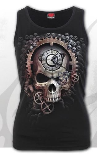 Maieu dama T213G058 REAPER TIME - Razor Back Top Black