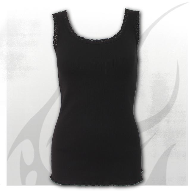 Maieu (vesta)  dama  P004G075  URBAN FASHION - Crochet Collar Ribbed Vest