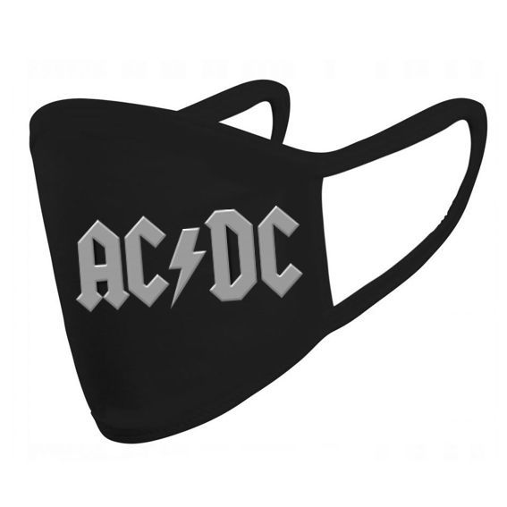 Masca de bumbac brodata AC/DC