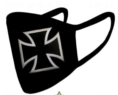 Masca de bumbac brodata IRON CROSS
