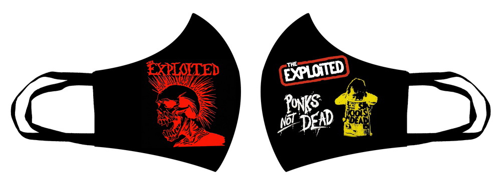 Masca de bumbac THE EXPLOITED - Punks Not Dead (HBG)