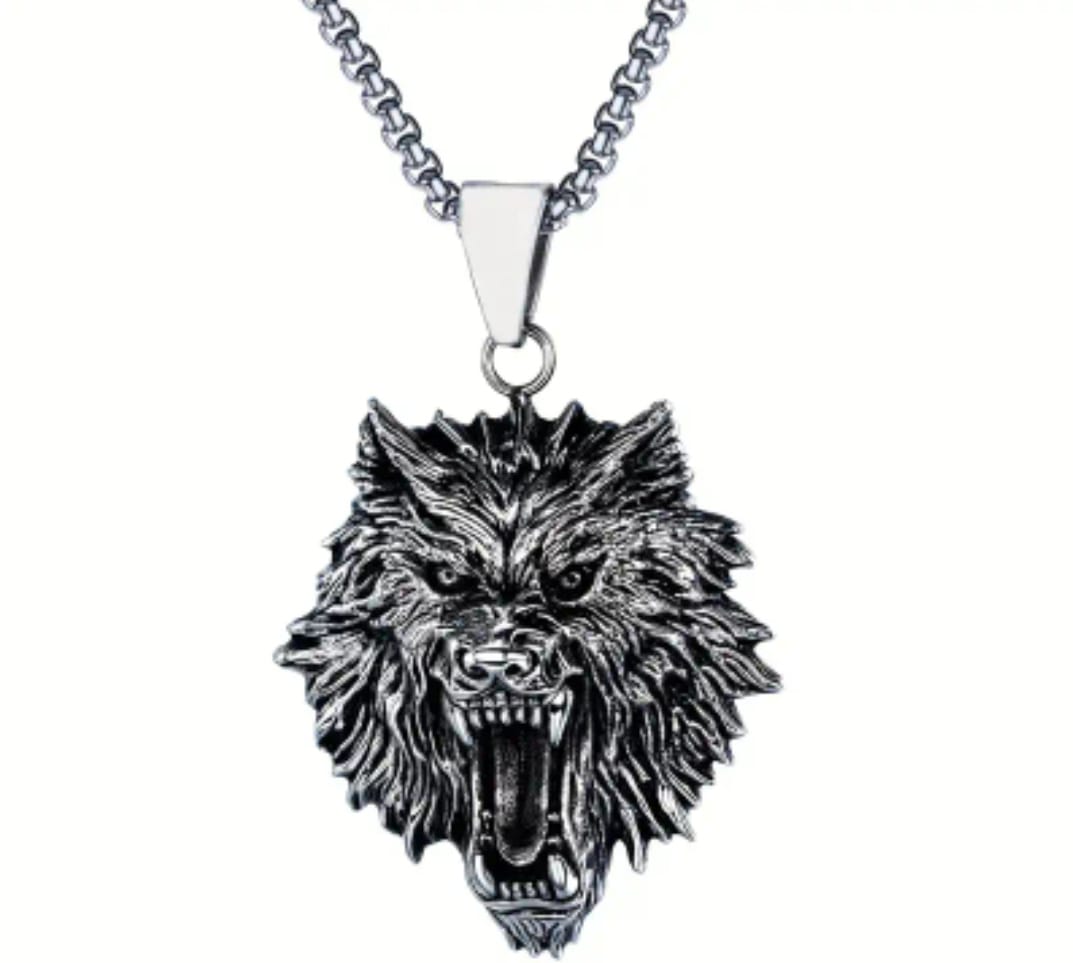 Medalion cu lant Wolf (Lup) (JBG)