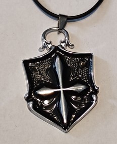 Medalion inox Cross Shield (Colectia Motorbike)