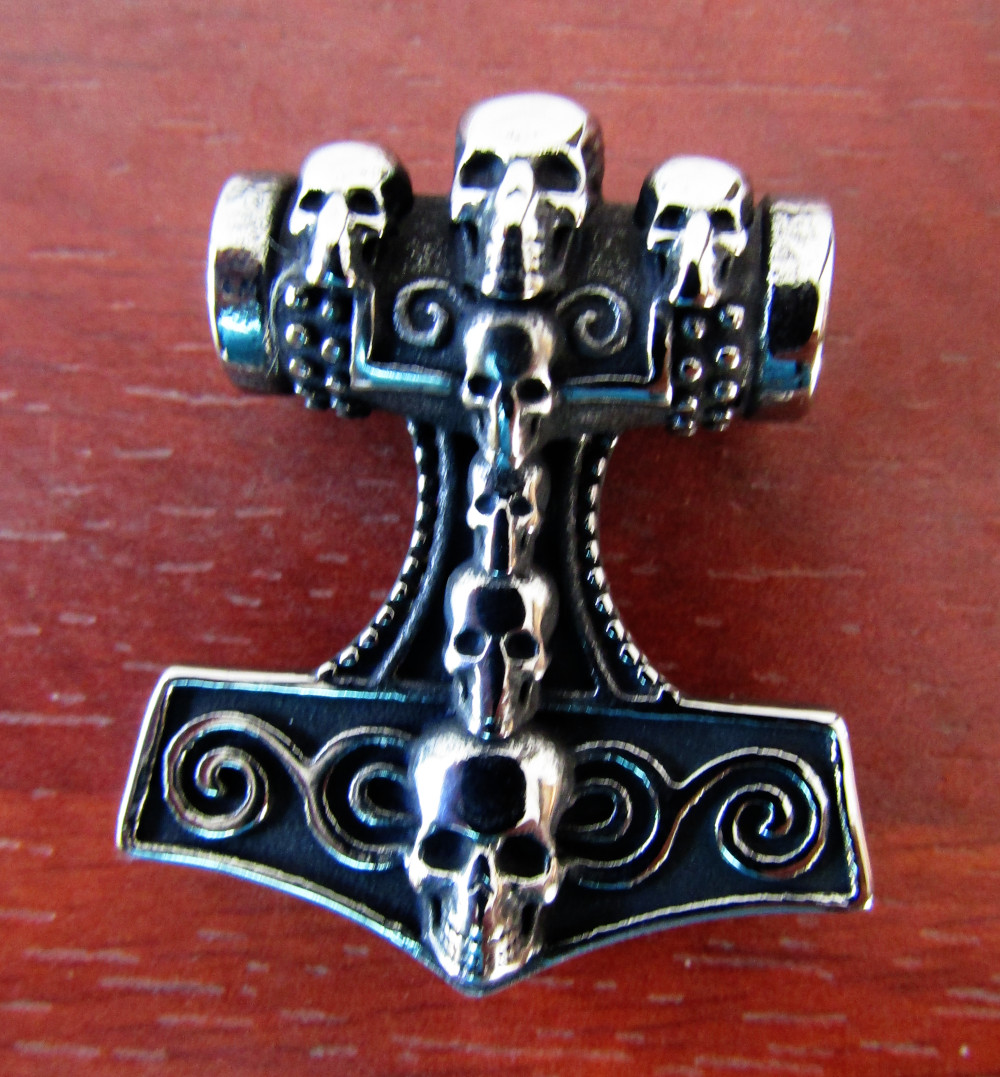Medalion masiv de inox Thors Hammer PRU17