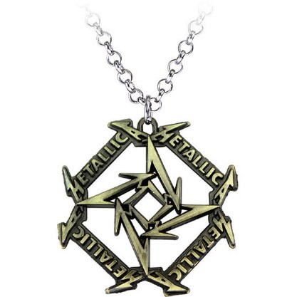 Medalion Metallica Ninja Star auriu