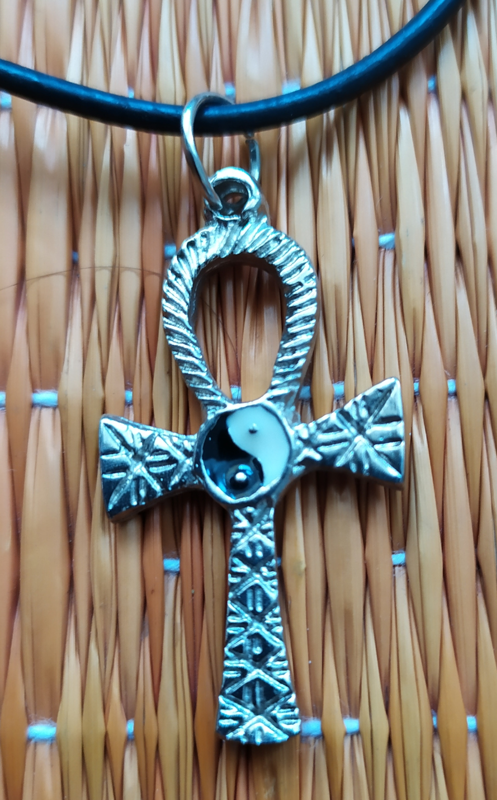 Medalion unicat Cruce egipteana Yin Yang MU06