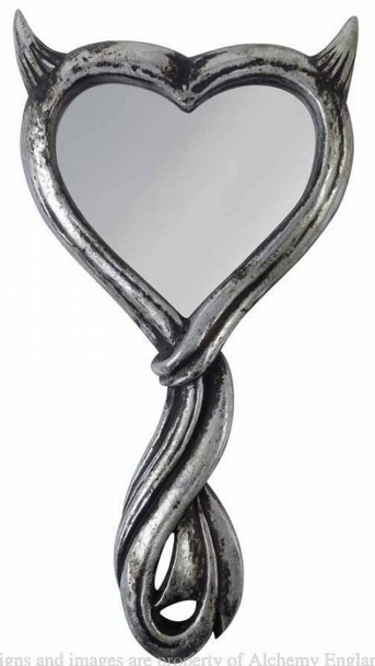 Oglinda de mana cu doua fete V80 Devil s Heart (Colectia Alchemy Vault)
