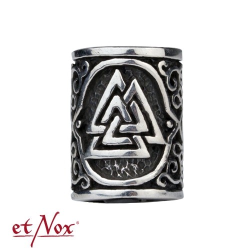 P1010 Inel de argint pentru barba sau par (beard or hair bead) Knot of Wotan