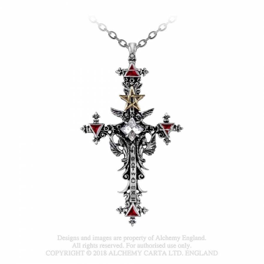 P397 Pandantiv Illuminati Cross (lichidare stoc)
