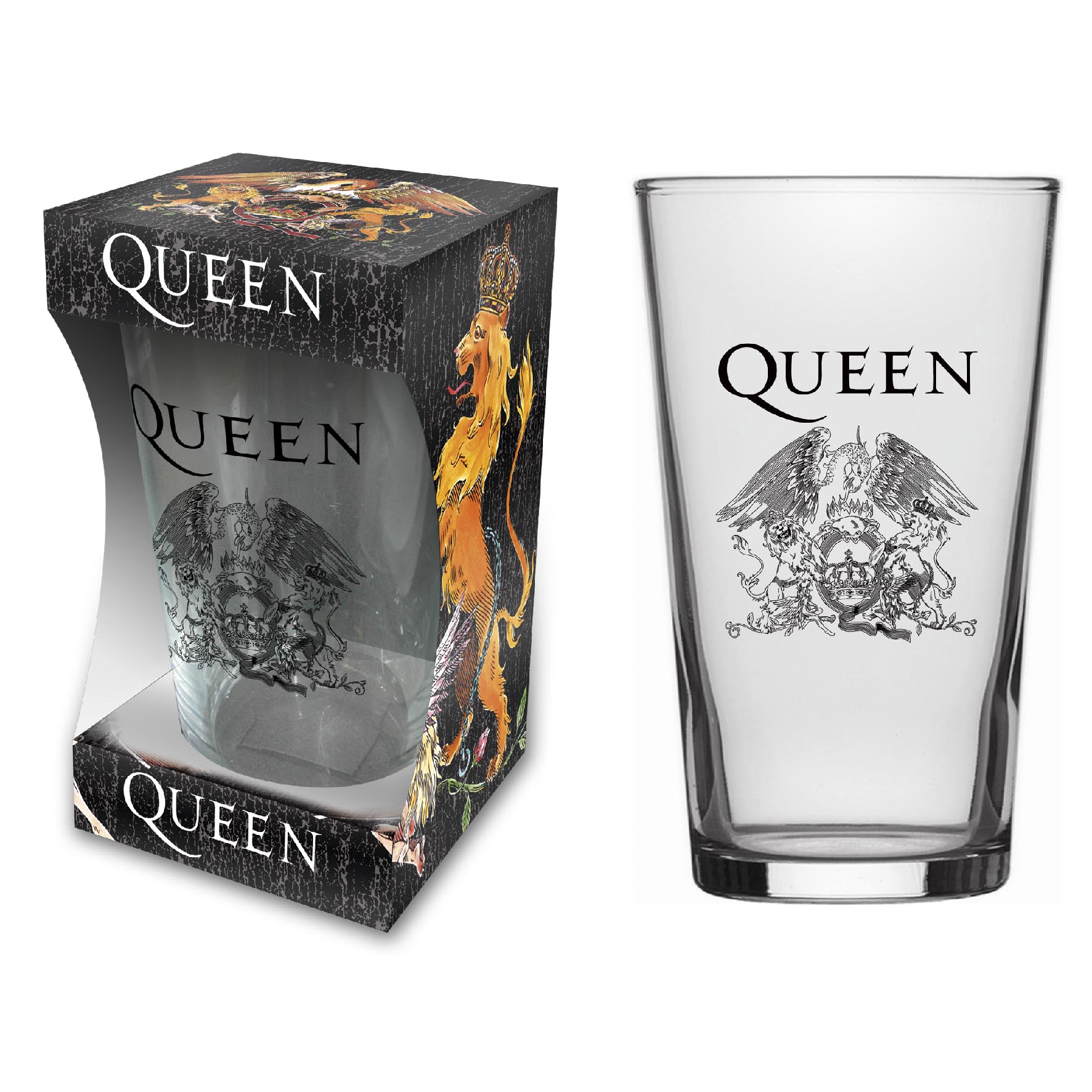 Pahar bere Queen - Crest (568ml)