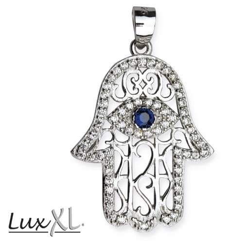 K2208 Pandantiv de argint cu zirconiu - Hand of Fatima