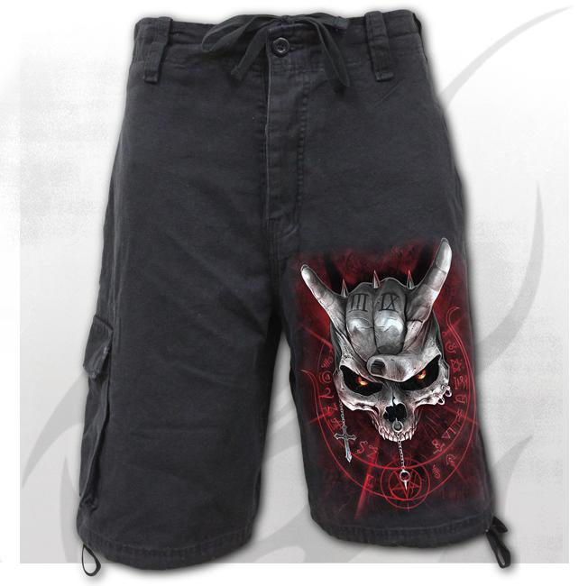 Pantaloni bermude  T163M701  NEVER TOO LOUD - Vintage Cargo Shorts Black
