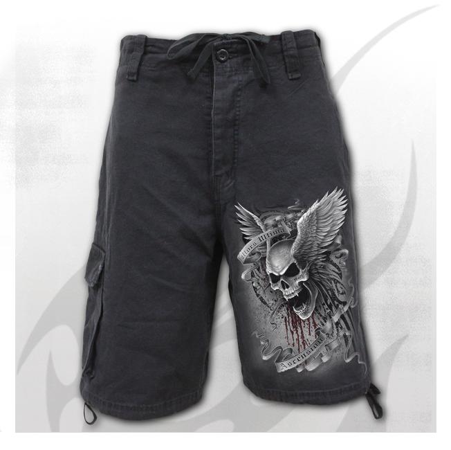 Pantaloni tip bermude  E010M701  ASCENSION - Vintage Cargo Shorts Black