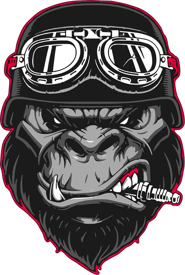 Patch Biker Gorilla (patch brodat) (P-SHK)