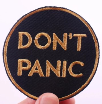 Patch Don t Panic (patch decupat) (JBG)