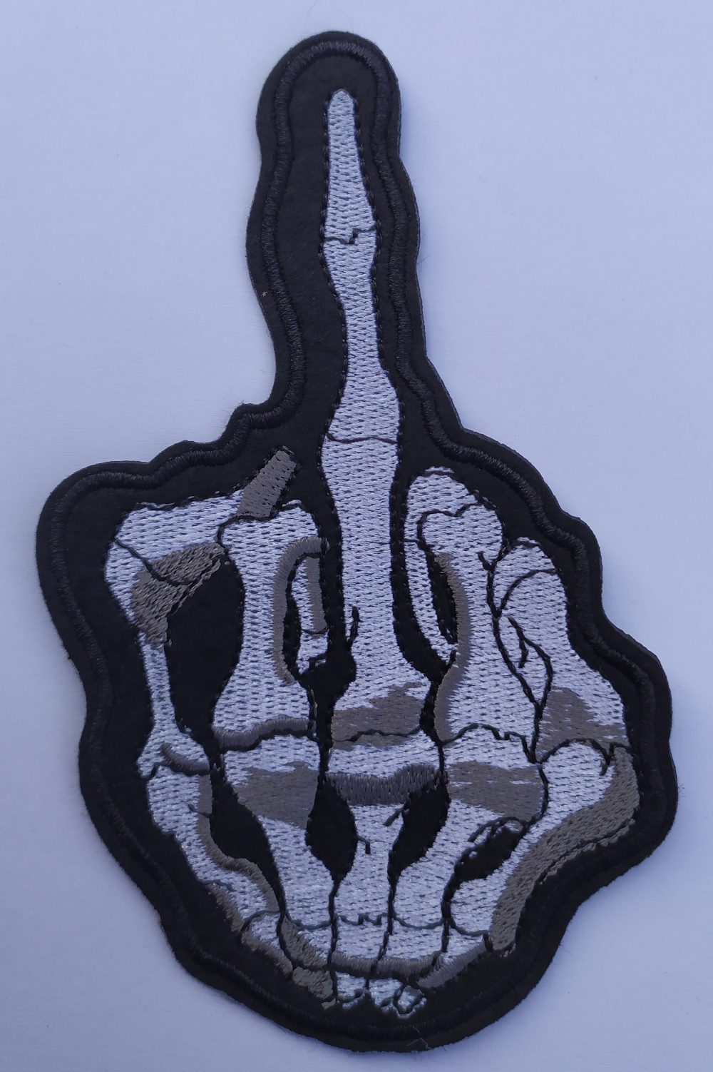 Patch Fuck Off Finger Skeleton (JBG)