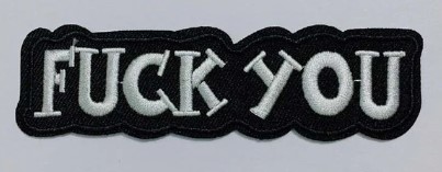 Patch FUCK YOU (patch decupat) (JBG)