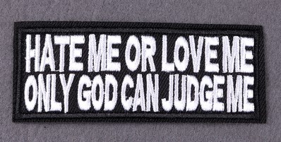 Patch Hate me or Love me (patch de lipit) (JBG)