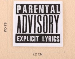 Patch Parental Advisory - Explicit Lyrics (patch decupat) (JBG)