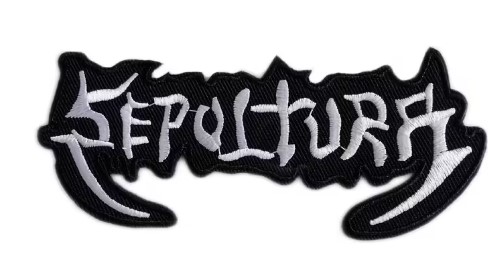 Patch SEPULTURA White Logo (patch decupat) (JBG)