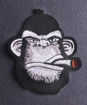 Patch SMOKING GORILLA CIVILIAN (patch decupat) (JBG)