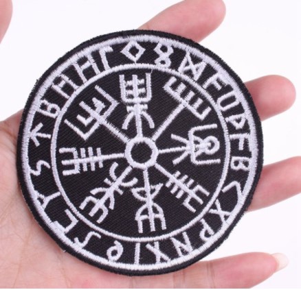 Patch Vegvisir, The Viking Compass (patch decupat) (JBG)