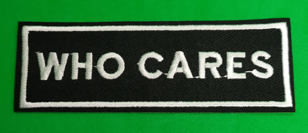 Patch WHO CARES (JBG)