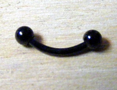 Body piercing negru model 1